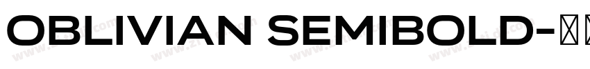 Oblivian SemiBold字体转换